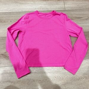 Lululemon Barbie Pink Long Sleeve Tee Size 4